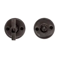 Hdd Pro WC Garnituur Rond Retro 48 Mm Plat Petana Carbon Black - thumbnail