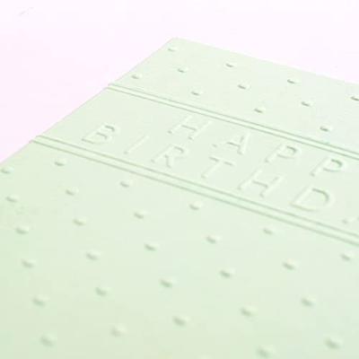 Vaessen Creative • embossing folder happy birthday met stippen