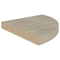 Hoekschappen zwevend 2 st 35x35x3,8 cm MDF eikenkleurig - thumbnail