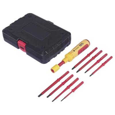 TOOLCRAFT 1~6 Nm Omkeerbare schroevendraaierset 9-delig VDE, Elektronica