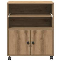 VidaXL Printerstand artisan eiken 60 x 48 x 74 cm bewerkt hout - thumbnail
