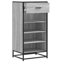 VidaXL Schoenenrek 48x38x97,5 cm bewerkt hout grijs sonoma eikenkleur - thumbnail