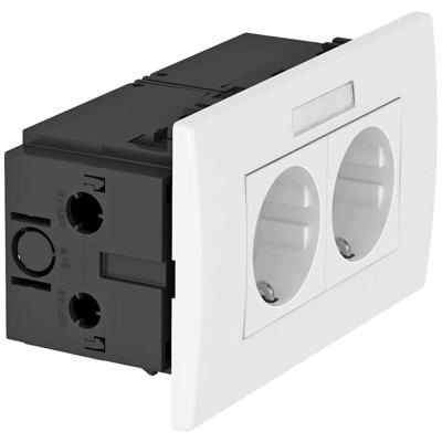 OBO Bettermann 6119427 Apparaatinzet Stopcontact (b x h x d) 140 x 84 x 60 mm 1 stuk(s) Wit