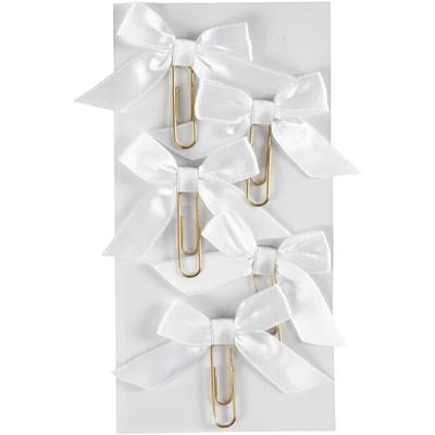 Creativ Company Paperclips, afm 40x70 mm, wit, 5 stuk/ 1 doos