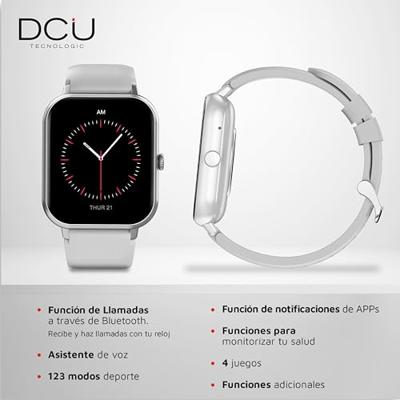 Smartwatch DCU CURVED GLASS PRO 1,83" Grijs