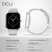 Smartwatch DCU CURVED GLASS PRO 1,83" Grijs - thumbnail