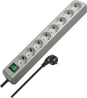 Brennenstuhl Eco-Line + Switch & 1,5 mm² Ø Cable Grijs 8 AC-uitgang(en) 3 m - thumbnail