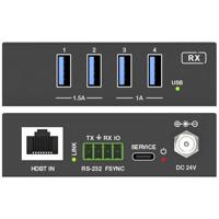 SpeaKa Professional SP-USBE-800 USB 3.0 verlenging RJ45 + Hub 1 + 4 poorten Extender over netwerkkabel, Via PC bedienba - thumbnail