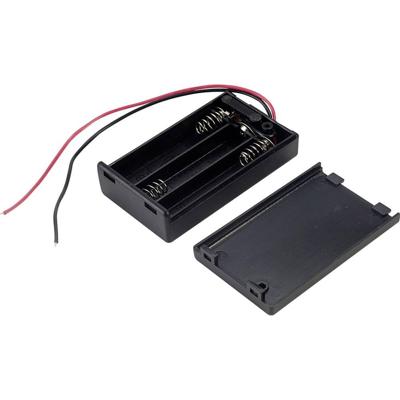 TRU COMPONENTS SBH431-1AS Batterijhouder Aantal cellen: 3 AAA (potlood) Kabel