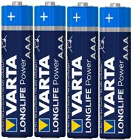 Varta LONGLIFE Power AAA Bli 4 AAA batterij (potlood) Alkaline 1.26 Ah 1.5 V 4 stuk(s) - thumbnail