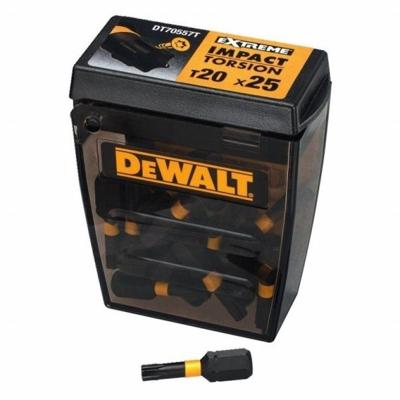 DeWALT DT70557T FLEXTORQ Schroefbits TX20 25mm in TOUGH CASE VE=25 DeWALT DT70557T FLEXTORQ Schroefbits TX20 25mm in TOUGH CASE VE=25