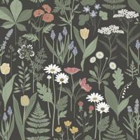 Dutch Wallcoverings Ortagard - Elsa Black - Zwart - thumbnail