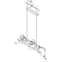 Eglo Strakke eetkamer hanglampHornwood 1 3-lichts zwart met wit - 43426 - thumbnail