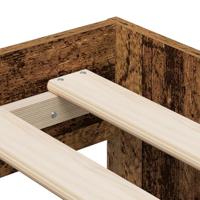 Opbergbedframe met opslag Oud hout 80 x 200 cm Bewerkt hout - thumbnail
