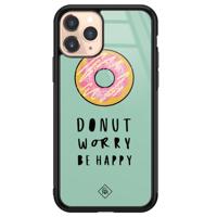 iPhone 11 Pro glazen hardcase - Donut worry - thumbnail