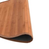 VidaXL Vloerkleed rond 100 cm bamboe bruin - thumbnail