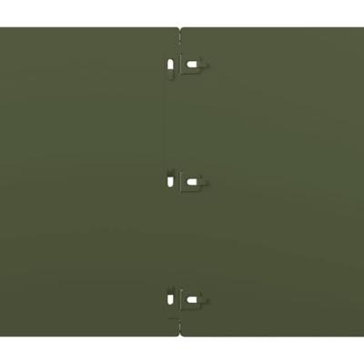 Gazonranden 20 st 25x103 cm koudgewalst staal olijfgroen