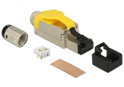 Delock 86287 RJ45 Stekker veldmontage Cat.6A metaal Delock 86287 RJ45 Stekker veldmontage Cat.6A metaal