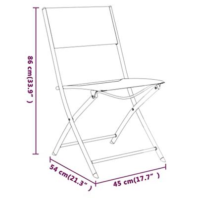 5-delige Tuinset grijs en zwart