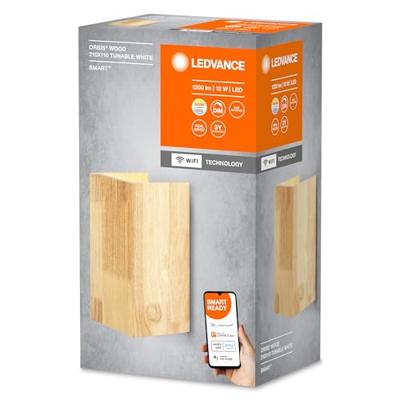 LEDVANCE Smart + Wood Wall 4058075574298 LED-wandlamp 12 W LED Lichtbruin