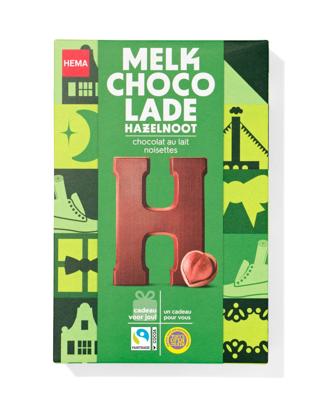 HEMA Chocoladeletter melk hazelnoot H 140g