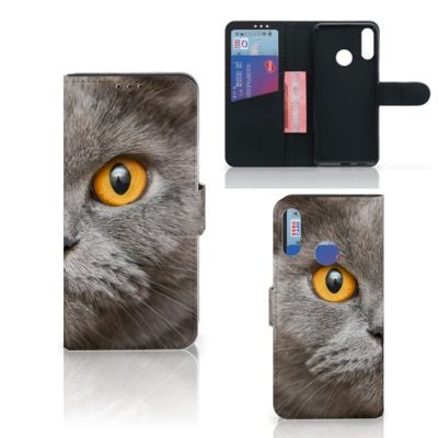 Telefoonhoesje met Pasjes Motorola Moto E6 Plus Britse Korthaar Telefoonhoesje met Pasjes Motorola Moto E6 Plus Britse Korthaar