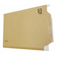 Hangmap Elba Arcón Label met naam Vizier Transparant Wit Bruin A4 - thumbnail