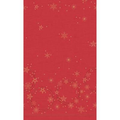 Duni Tafellaken Star Shine 138x220 cm Rood