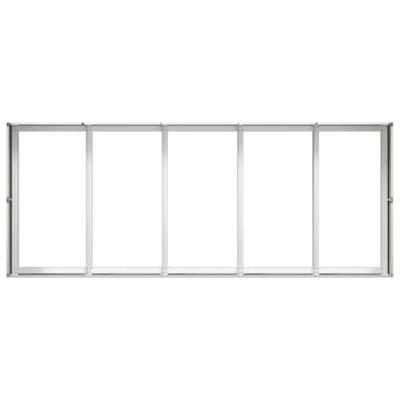 Plantenbak 200x80x40 cm roestvrij staal