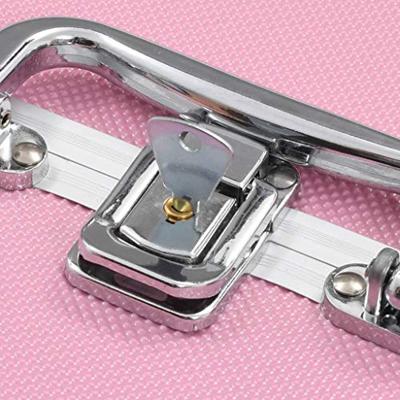VidaXL Make-up koffer 22x30x21 cm aluminium roze VidaXL Make-up koffer 22x30x21 cm aluminium roze