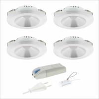 4 LED inbouwspot 2.3W 2700K 180 lumen Lumiko Malabo XPG 876621 - thumbnail