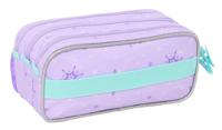 Pennenetui met 3 vakken Frozen Spirit Lila 21,5 x 10 x 8 cm - thumbnail