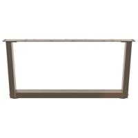 Eettafelpoten 2 st V-vormig 70x(30-31,3) cm staal naturel - thumbnail