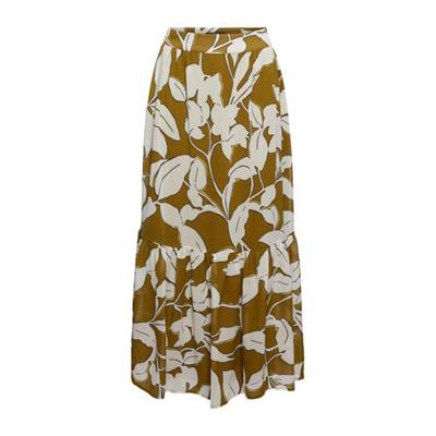 ESPRIT Women Collection rok met all over print en volant olijfgroen