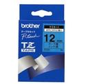 Brother Gloss Laminated Labelling Tape - 12mm, Black/Blue labelprinter-tape TZ - thumbnail