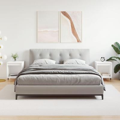 Nachtkastjes 2 st 40x35x50 cm bewerkt hout wit