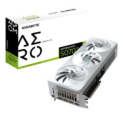 Gigabyte Nvidia RTX 5070 Ti Videokaart GeForce RTX™ 5070 Ti AERO OC 16G 16 GB GDDR7-RAM PCIe x16 PCIe 5.0 x16 Gigabyte Nvidia RTX 5070 Ti Videokaart GeForce RTX™ 5070 Ti AERO OC 16G 16 GB GDDR7-RAM PCIe x16 PCIe 5.0 x16