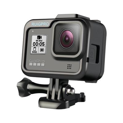 RUIGPRO voor GoPro HERO8 standaard Border PC ABS frame Mount beschermhoes (zwart)