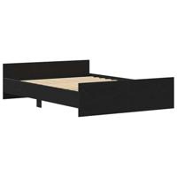 Bedframe zonder matras 120x190 cm bewerkt hout zwart eikenkleur - thumbnail