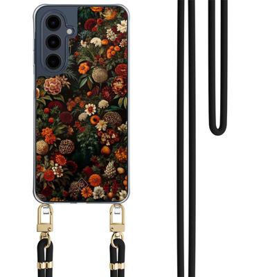 Samsung Galaxy A16 hoesje met zwart koord - Exotic garden