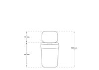Curver ready to collect prullenbak 10 liter groen-lichtgrijs - thumbnail