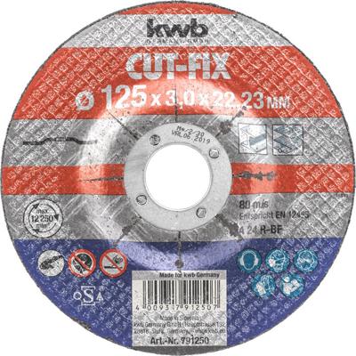 CUT-FIX Doorslijpschijven metaal 125x3x22 mm KWB - Kwb