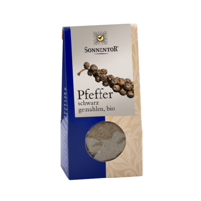 Sonnentor Peper zwart gemalen bio 50 Gram