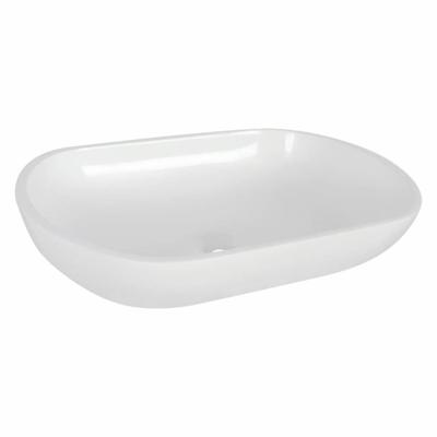 Opbouw Waskom Differnz Ovalo 54x34x12 cm Polybeton Wit Opbouw Waskom Differnz Ovalo 54x34x12 cm Polybeton Wit