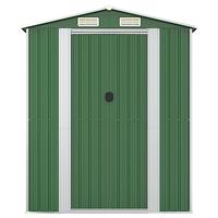 Tuinschuur 192x606x223 cm gegalvaniseerd staal groen - thumbnail