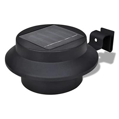 VidaXL Solar buitenlampset 6 stuks zwart - thumbnail