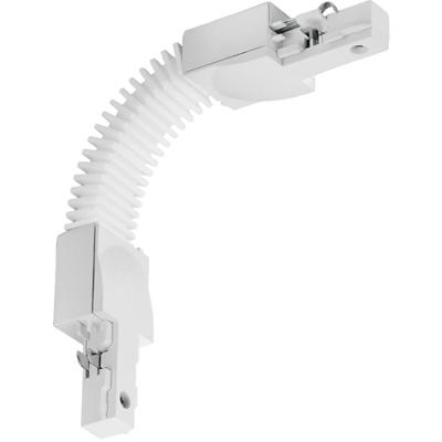 Flexibele Spanningsrail Connector - 2 Fase - Mat Wit