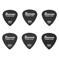 Ibanez PPA16MRGBK Grip Wizard Rubber Grip plectrumset 6-pack medium zwart - thumbnail