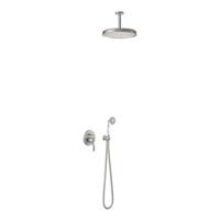 Regendoucheset Tres Clasic Mengkraan Plafondarm Incl. Handdouche RVS - thumbnail