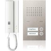 Ritto by Schneider RGE1818225 Complete set voor Deurintercom Kabelgebonden Tweegezinswoning Wit, RVS - thumbnail